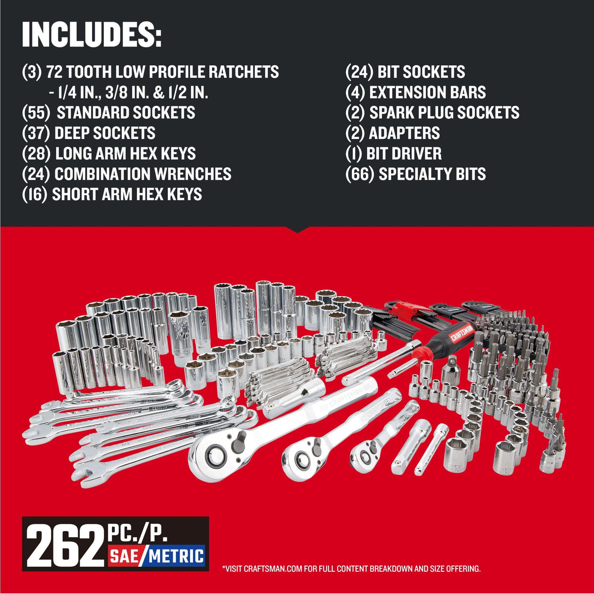 Craftsman Versastack 3-drawer box keeps tools organized and secure.