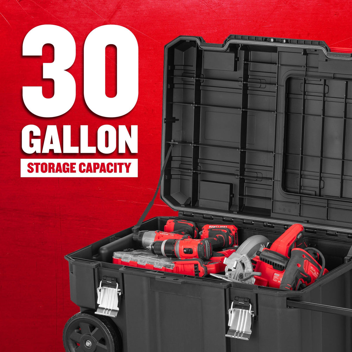 CRAFTSMAN VersaStack 30-Gallon Chest divider ribs enable customized organization