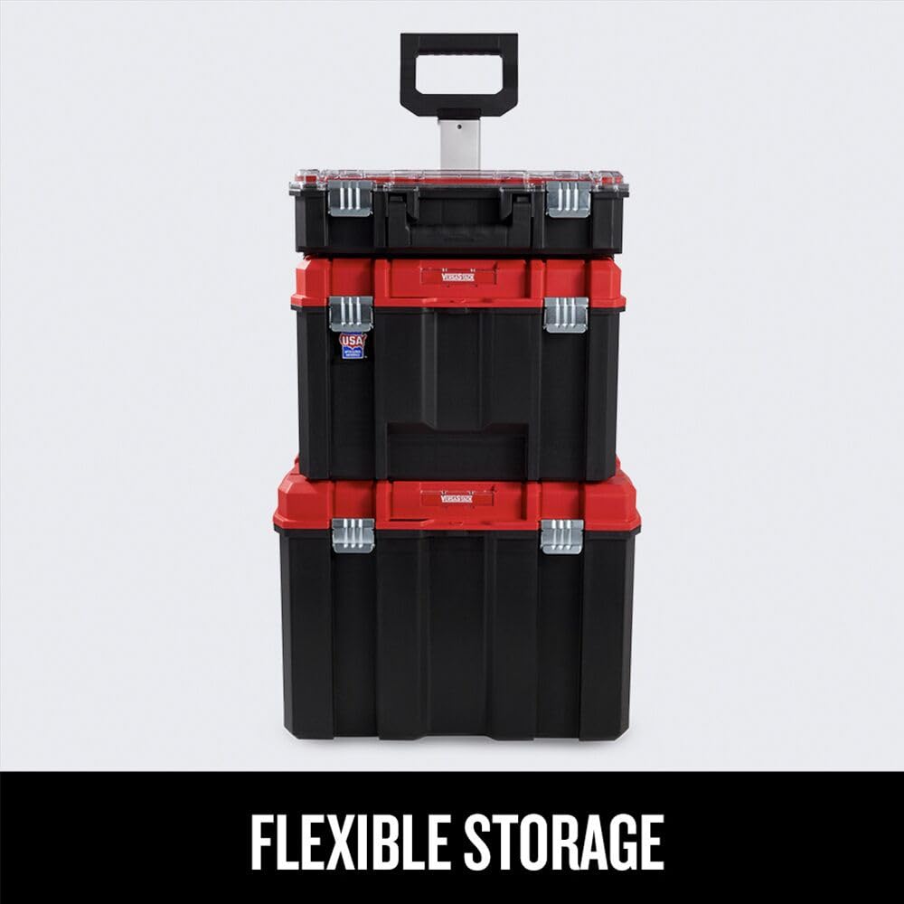 CRAFTSMAN Versastack 66 lb load capacity on the mobile unit for portable tasks.