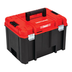 Stackable design of VERSASTACK boxes securely aligning with others