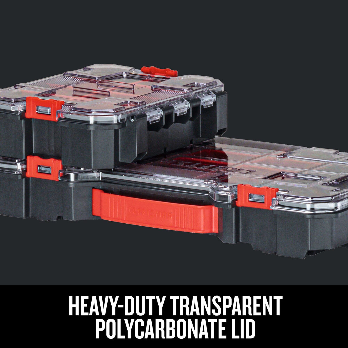 CRAFTSMAN VERSASTACK IP54 protection protects contents from dust and water.