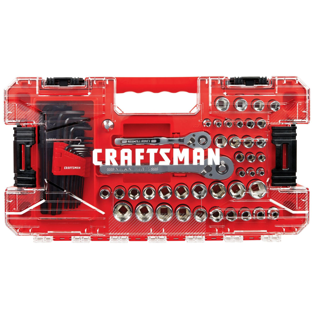Craftsman Versastack chrome finish resists corrosion for lasting use