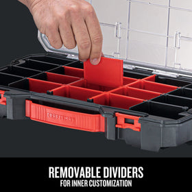Removable dividers in the CRAFTSMAN VERSASTACK allow interior customization.