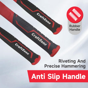 CraftZone anti-slip rubber mallet reducing surface marring for wood or tile.