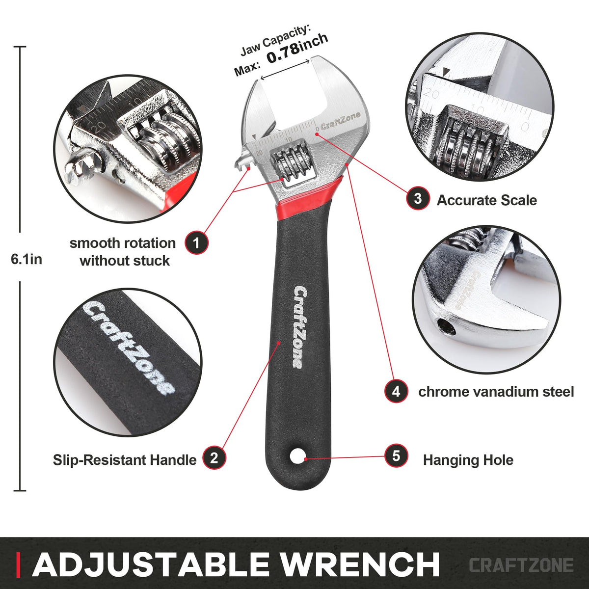 CraftZone diagonal cutters for clean cuts in tight spaces