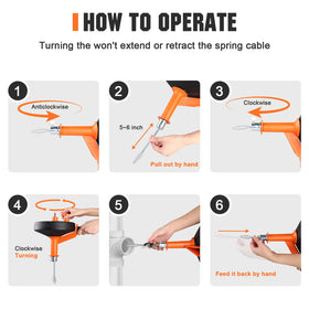 CraftZone drain auger 25ft drill adapter expands cleaning options