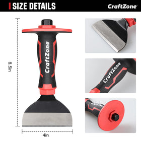 CraftZONE heavy-duty concrete chisel in demolition action for tough projects