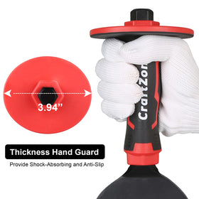 CraftZONE masonry chisel with protective handle shown for comfortable, fatigue-free use