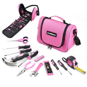 CraftZone pink tool set bag shown for organized home fixes