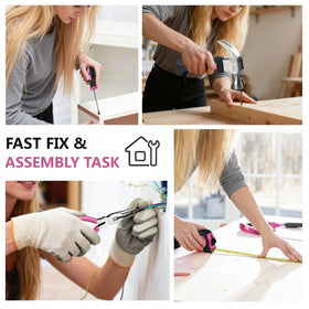 CraftZone portable pink tool bag ideal for on-the-go DIY tasks