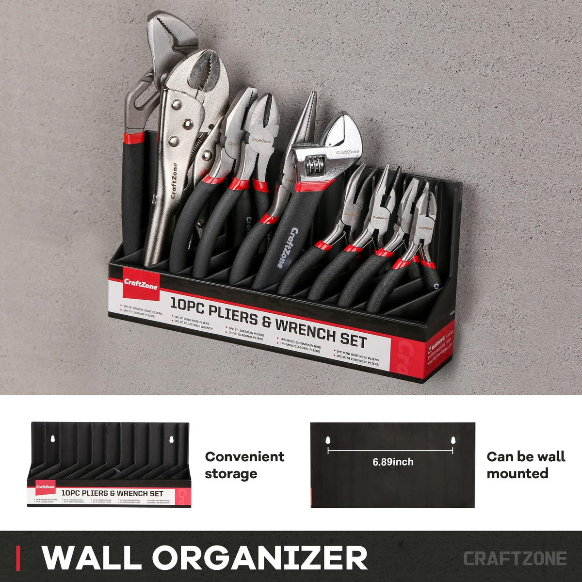 CraftZone rust-resistant steel tools built for lasting durability