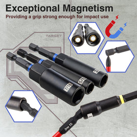 CRAFTZONE universal socket and wing nut driver enable quick versatile fastening