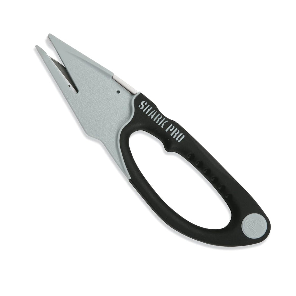 Cramer Shark tape cutter with ergonomic grip for precise adhesive removal.
