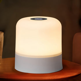 Cravonel portable night light in an eggshell design for easy bedside use.