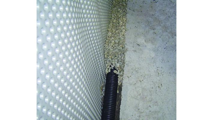 Below-slab drainage application demonstrated with quick roll-based installation