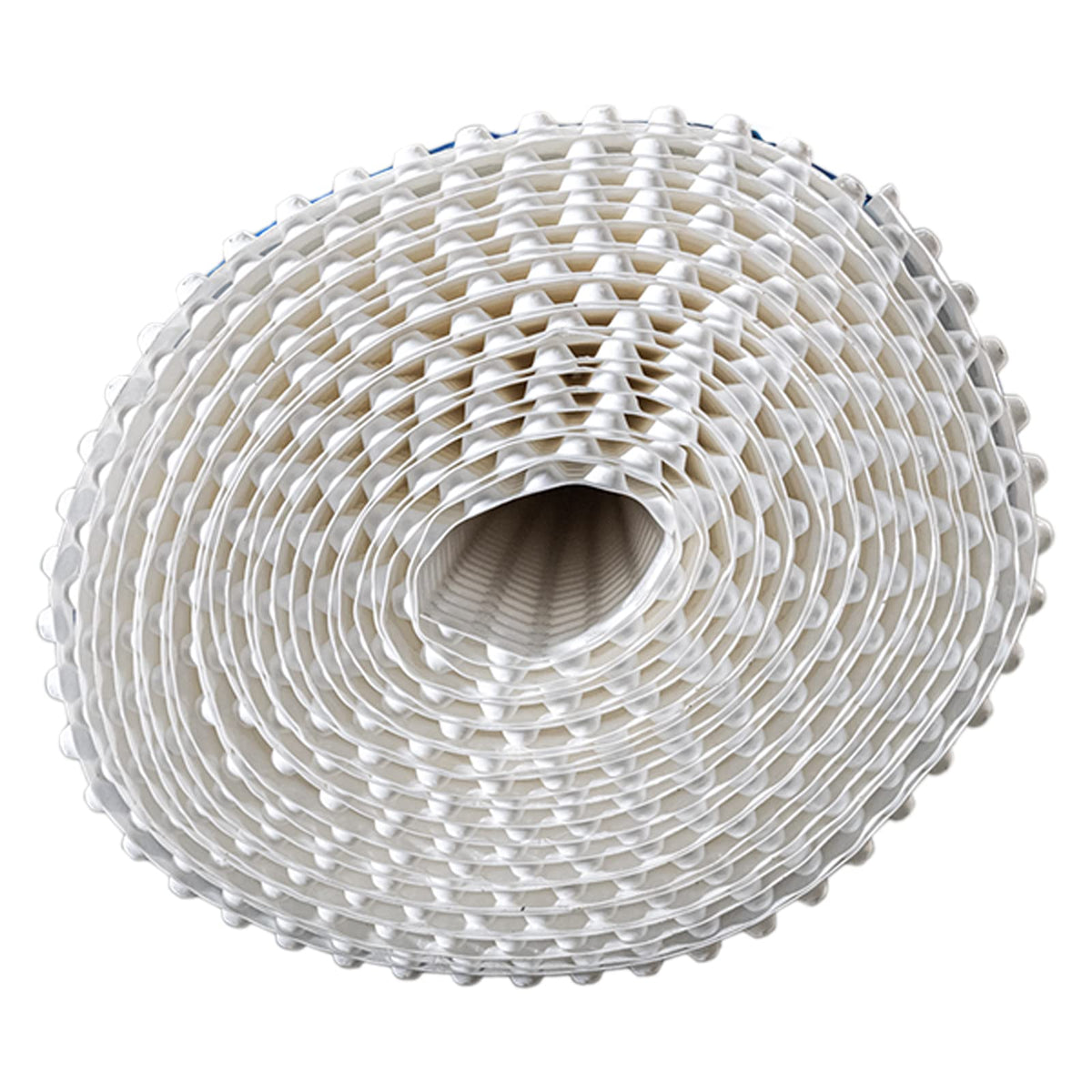 Whitecap matting shown with taped vapor barrier for reliable moisture management