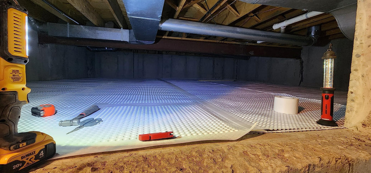 HDPE construction highlighted for durable, waterproof performance in damp spaces