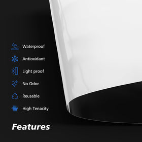 Crawldryer light-blocking film, keeps work areas dry and clean.