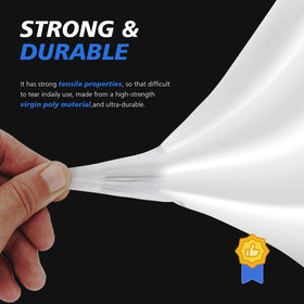 Crawldryer multi-purpose covering, doubles as barrier film and painter's tarp.