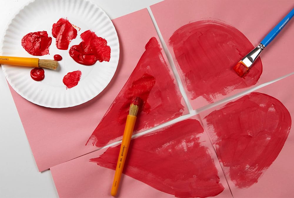 Crayola classpack brushes are durable and easy to clean after projects