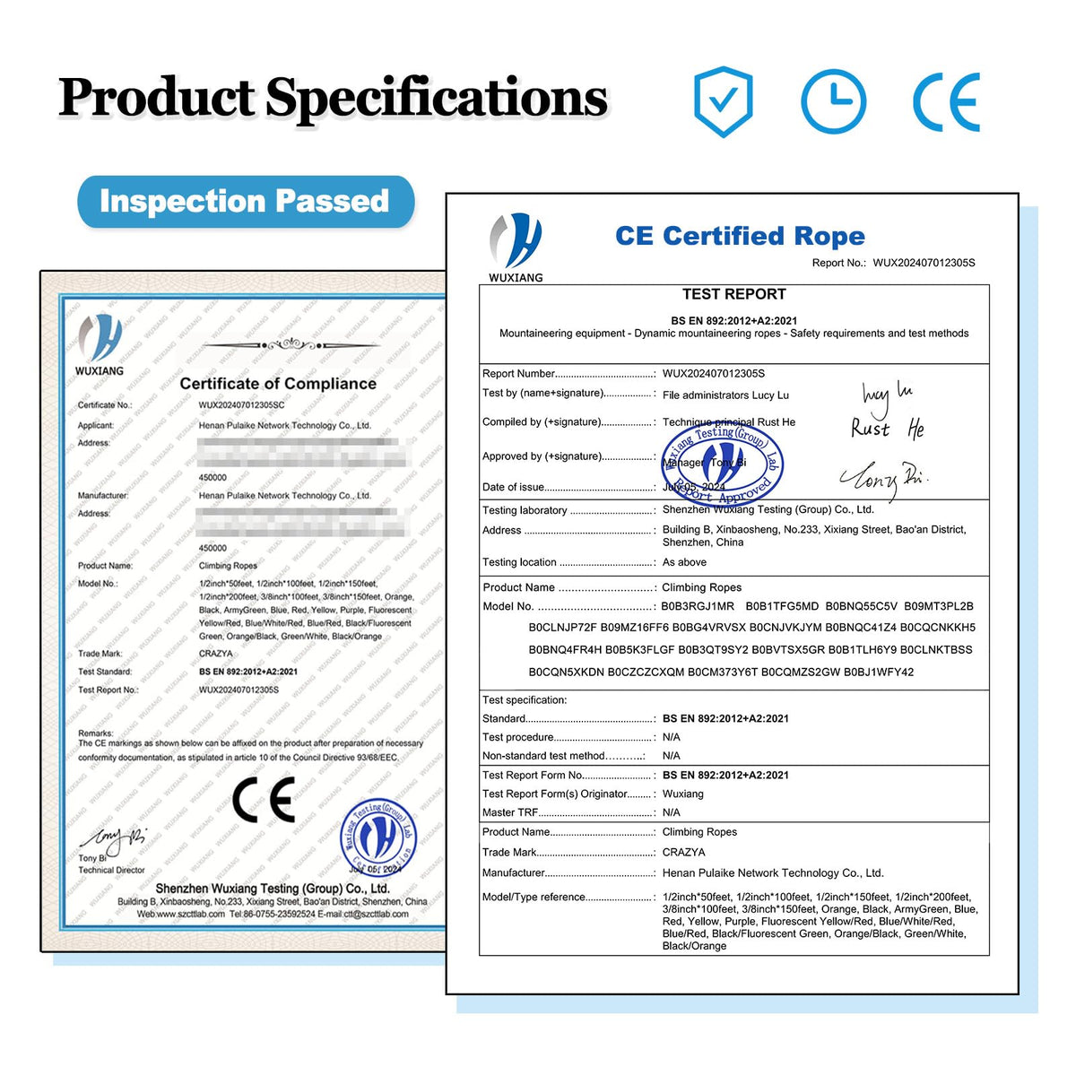 CRAYZA boat anchor rope under load for secure mooring