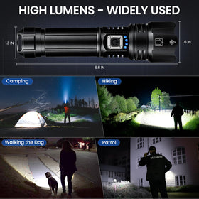 Crazybrace durable aluminum flashlight resists drops and scratches in rugged environments.
