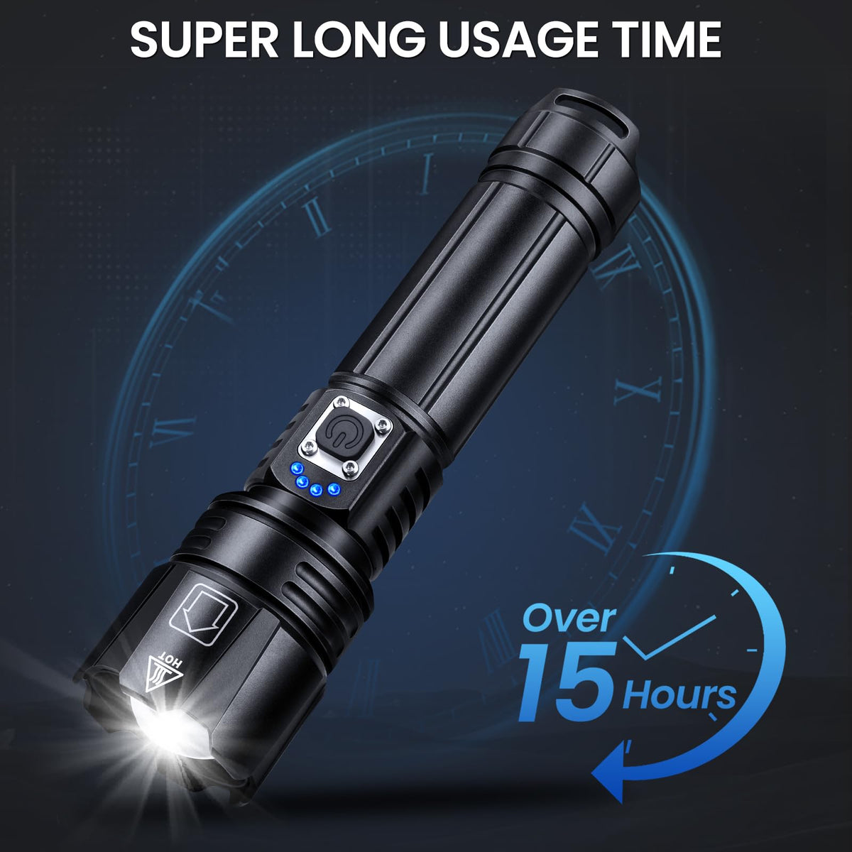 Crazybrace IPX7 waterproof flashlight handles rain and wet conditions.