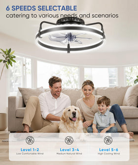 Crazypai low-profile flush-mount design for bedrooms and offices.