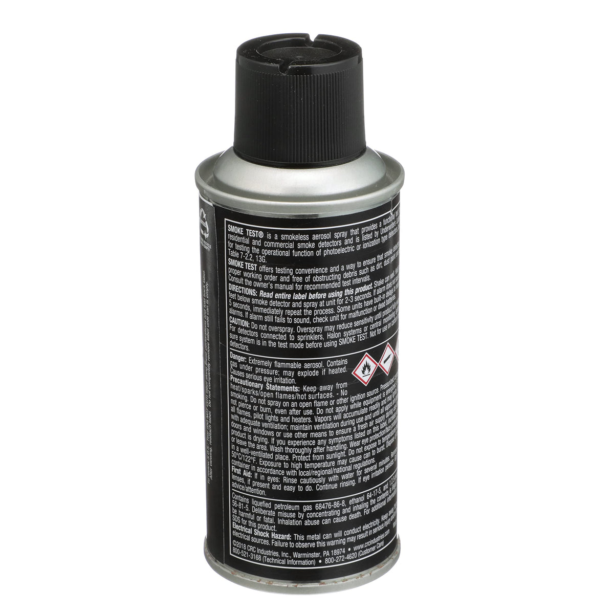 CRC Smoke Test Detectors tester aerosol can ideal for quick residential and commercial checks.