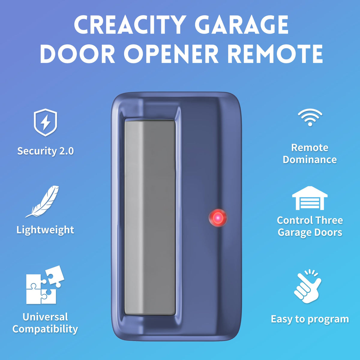CreaCity dual-pack remote 891LM shown side-by-side for multi-car households