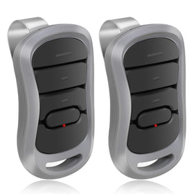 CreaCity Genie 2 replacement remote front view showing wide compatibility with IntelliCode openers.