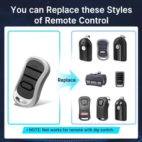 CreaCity Genie 2 replacement remote side view illustrating compact, reliable design.