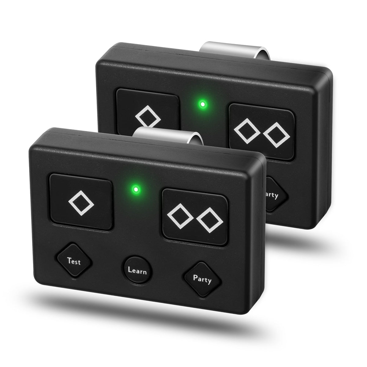 CreaCity Ghost Gate remote front view, compact 5-button transmitter for quick access