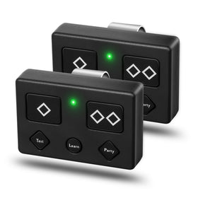 CreaCity Ghost Gate remote front view, compact 5-button transmitter for quick access