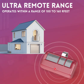 CreaCity remote at 120 feet range, enabling easy access from a distance.
