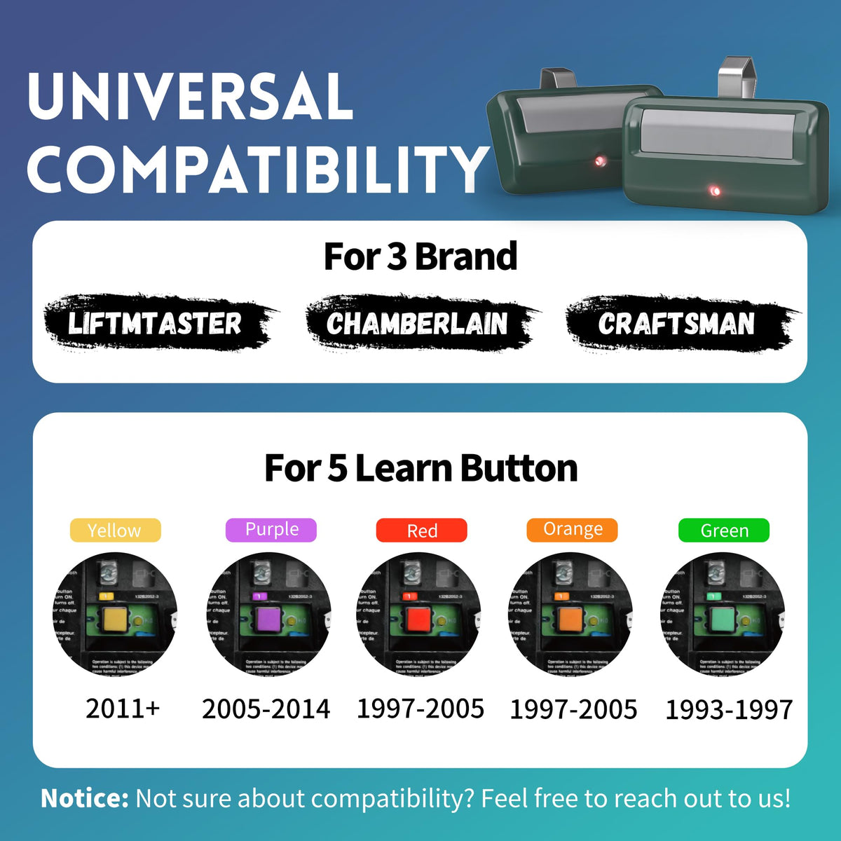 CreaCity 891LM/971LM label view highlights universal compatibility.