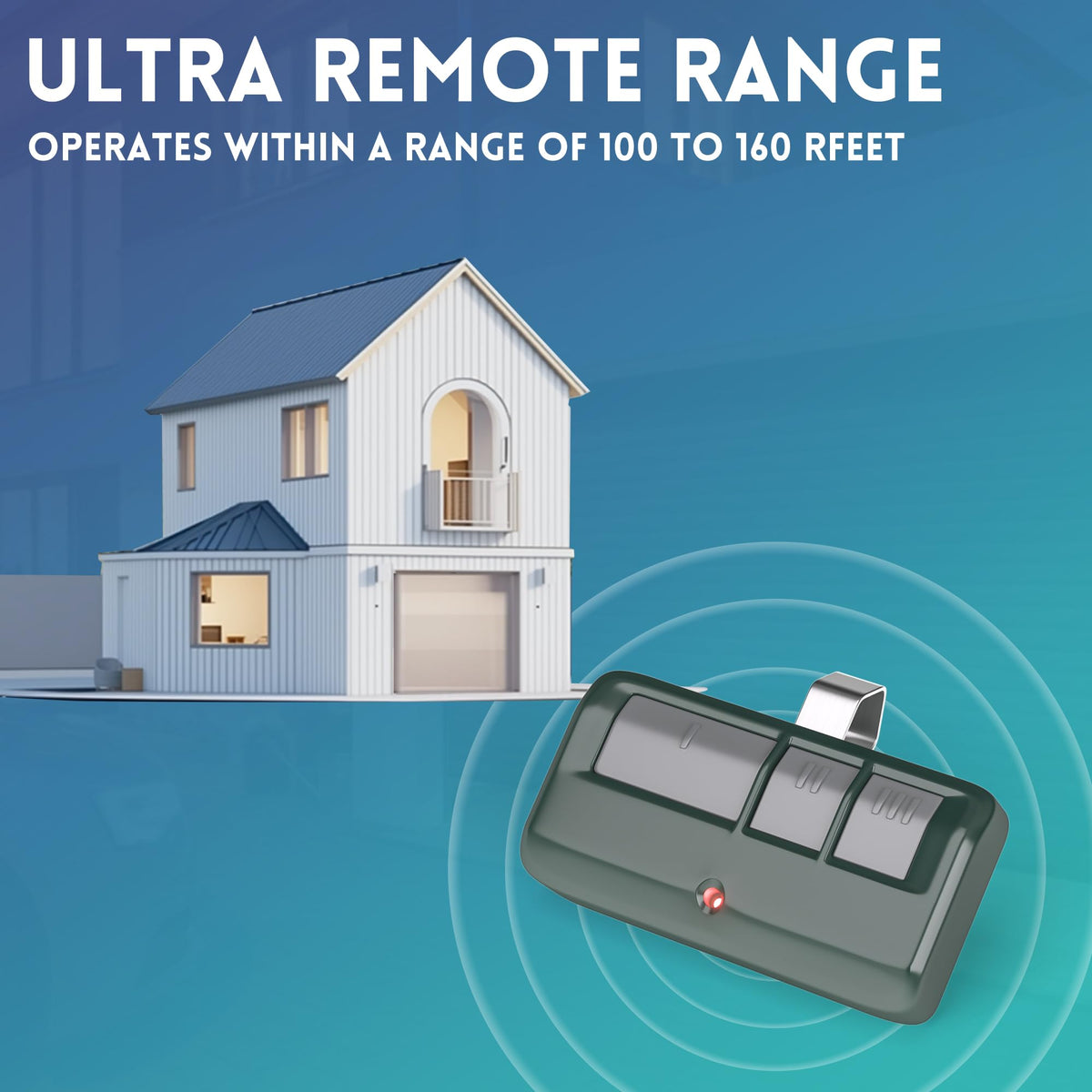 CreaCity remote in hand inside garage enabling quick entry.