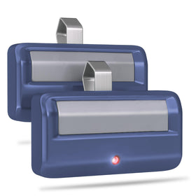 CreaCity universal remote 891LM front view in blue for convenient garage access