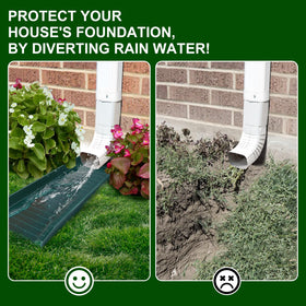 Creative.C downspout diverter helps manage runoff around your home.