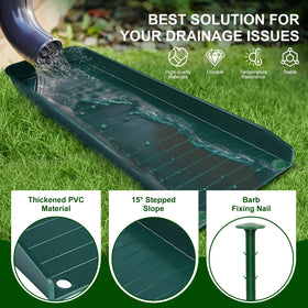 Creative.C slope-assisted block features 15 degrees for faster drainage.