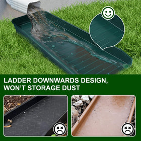 Creative.C splash block with ladder design prevents standing water.