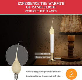 Creative Hobbies 5W bulb emitting soft warm glow for cozy spaces.