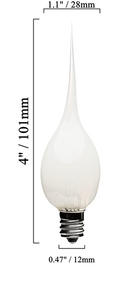 Creative Hobbies candelabra base E12 bulb ideal for night lights and chandeliers.
