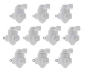 Creative Hobbies plug-in night light module with front rocker switch for easy control