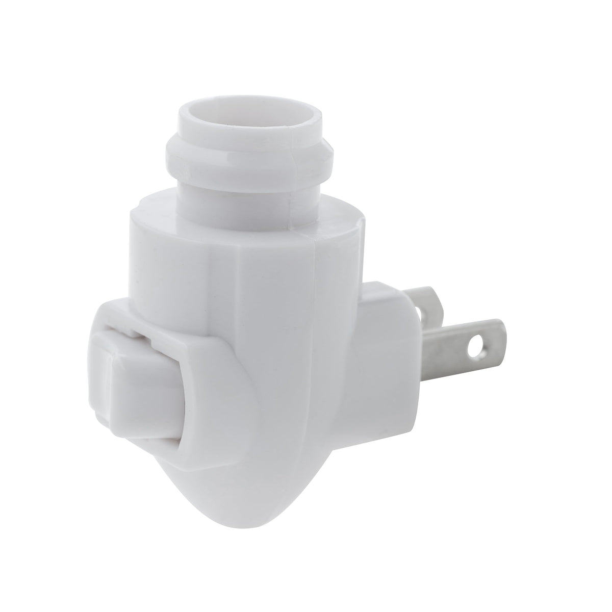 Creative Hobbies night light with polarized prong left enhances outlet safety