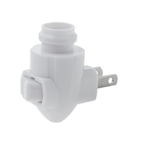 Creative Hobbies night light with polarized prong left enhances outlet safety