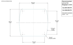 Creative Products Group Versa V latch interior mounting plate shown for door installation