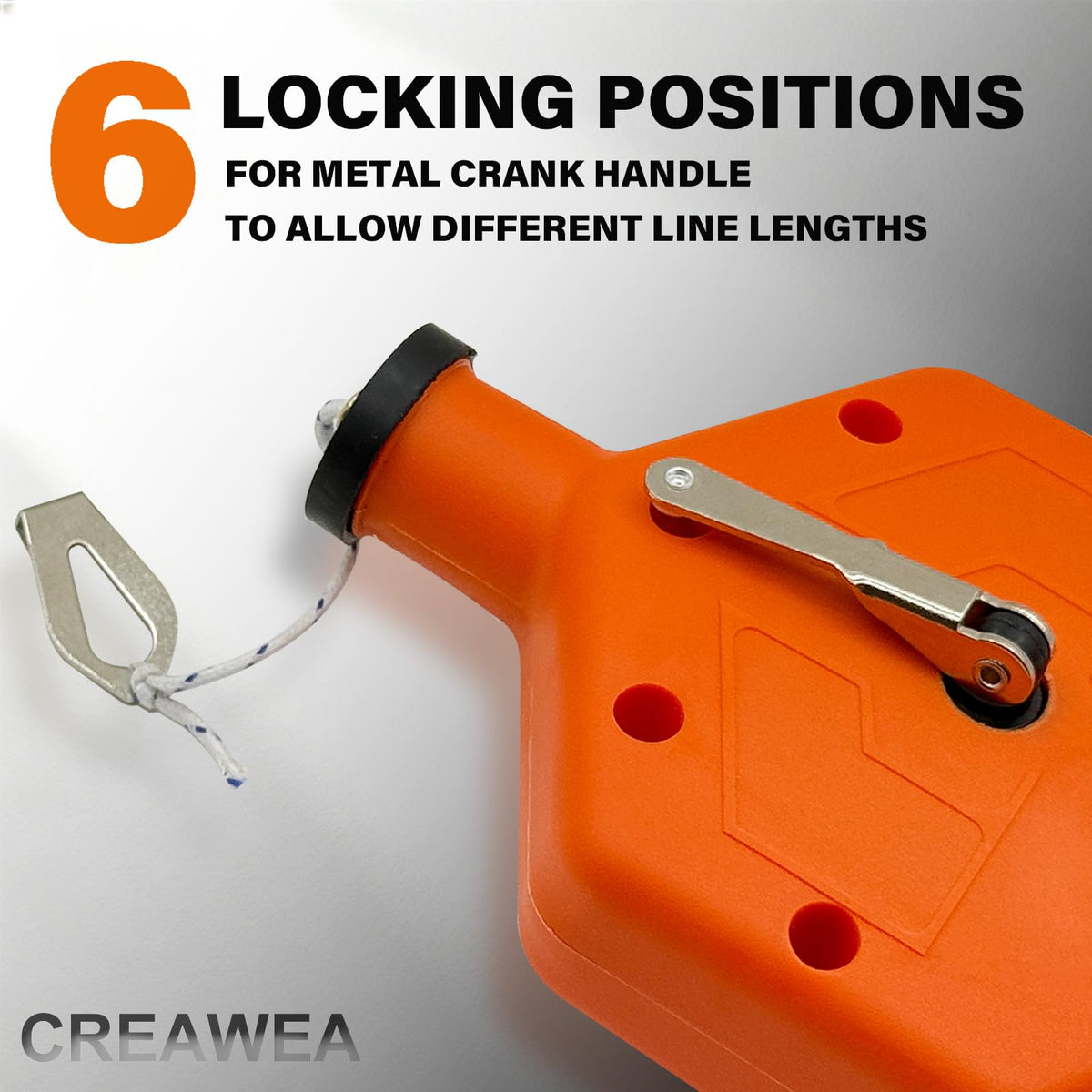 CREAWEA 100ft chalk line extends reach for larger projects with precise marking.
