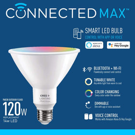 Cree Max Par38 flood bulb with voice control for hands-free lighting