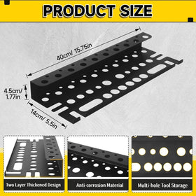 CRELYSTER steel construction with black powder coating resists rust while supporting heavy tools.